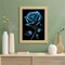 5D Blue Rose Diamond Painting Kit for Adults & Beginners – Full Drill Round DIY Flower Diamond Art, Paint by Diamond Dots Gem Craft for Home Wall Decor, 12x16 Inch